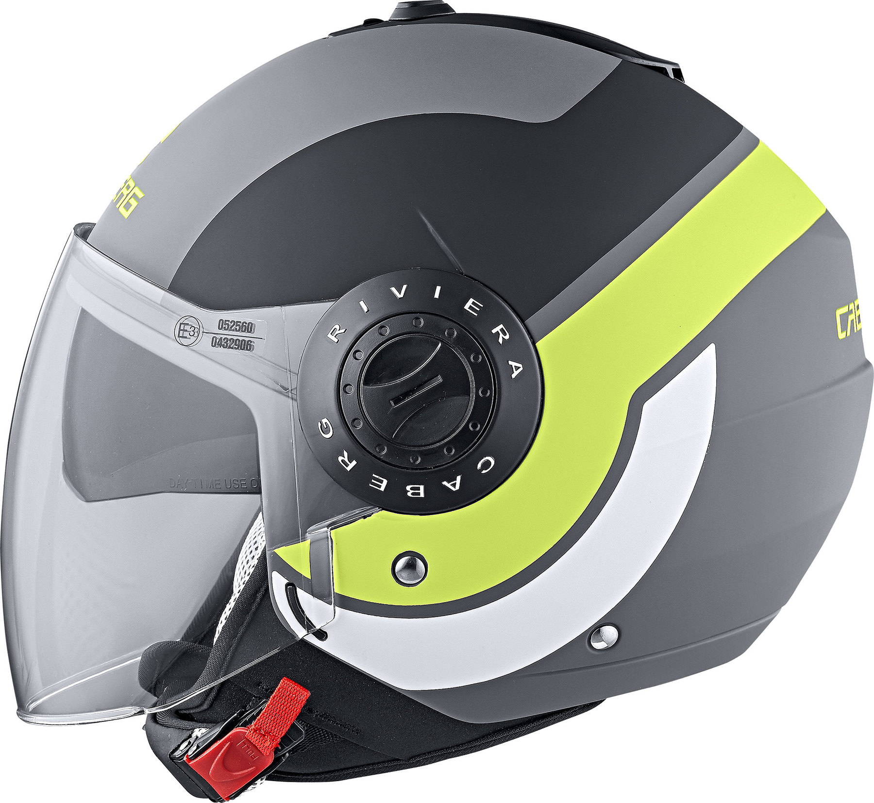 Casco caberg riviera V3 sway jet g/n/fluo