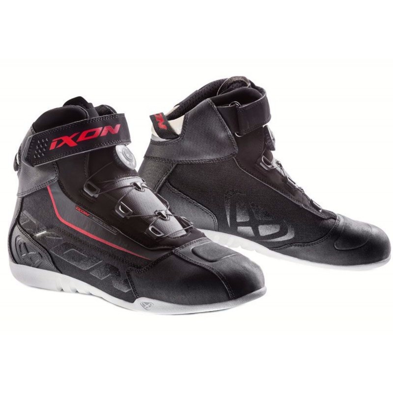 botin Ixon ASSAULT EVO negro/blanco/rojo